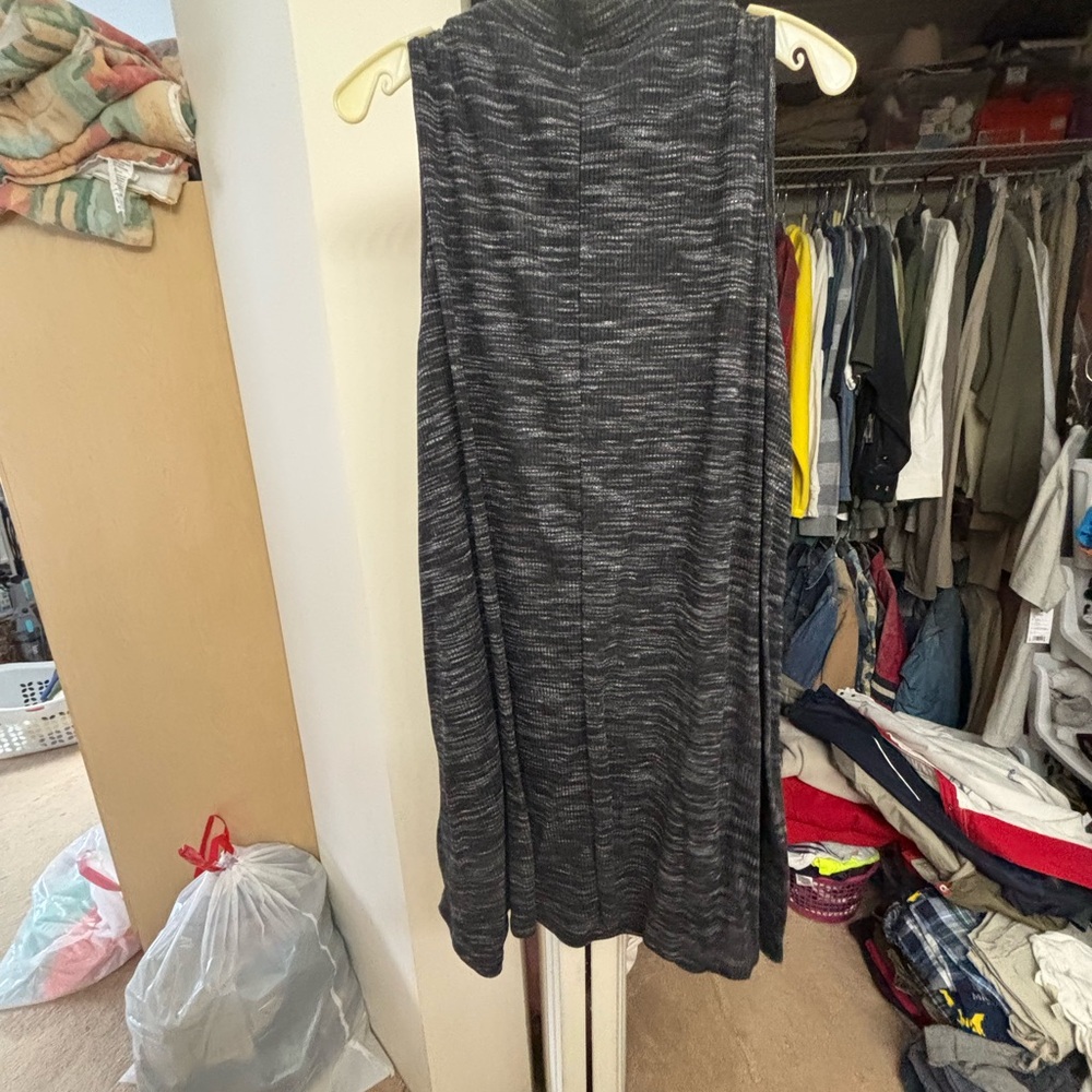 Gray Sleeveless Knit Dress 2X NWOT